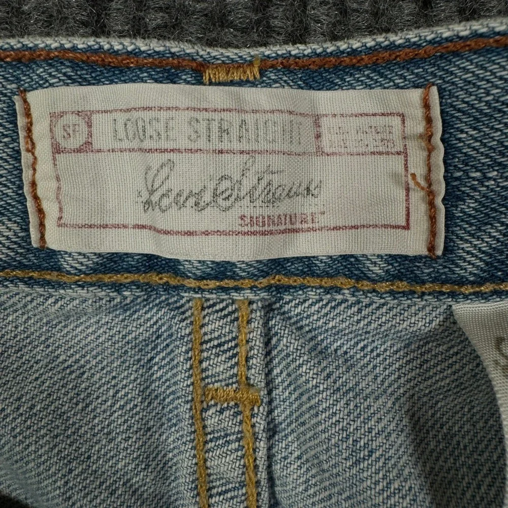 Vintage Signature Levi Strauss Loose Fit Denim Jeans Men 34x30 Skater Streetwear